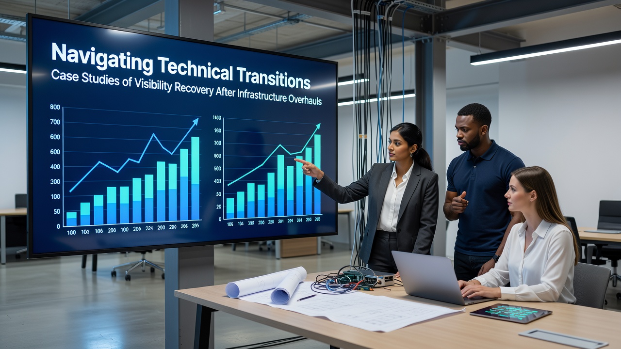 Navigating Technical Transitions: Case Studies of Visibility Recovery After Infrastructure Overhauls